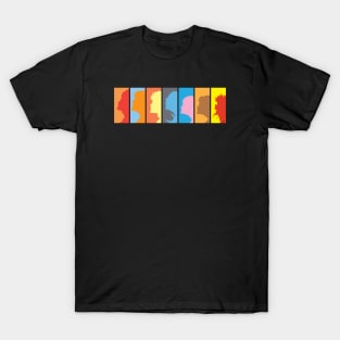 Cat's Profile Horizontal T-Shirt